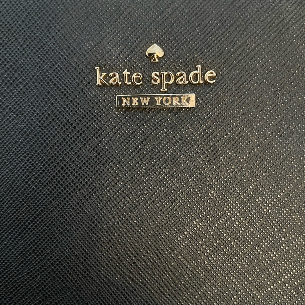 Kate Spade - Cross body purse, leather with gold chain. - Picture 5 of 7